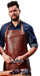 Leather apron New York CAIMAN