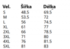 VELIKOSTNÍ TABULKA
